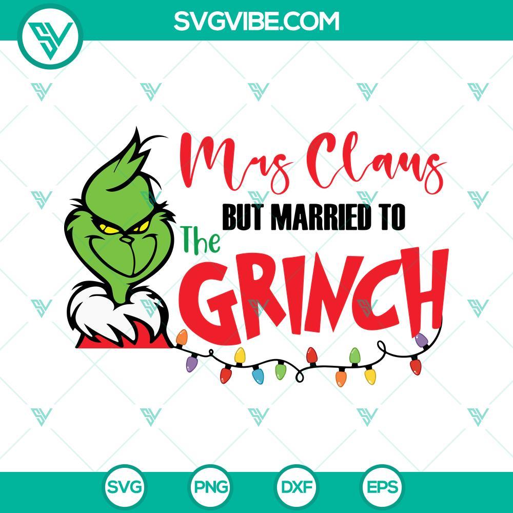 mrs claus but married to the grinch svg grinch face svg christmas grinch svg 9 mockup