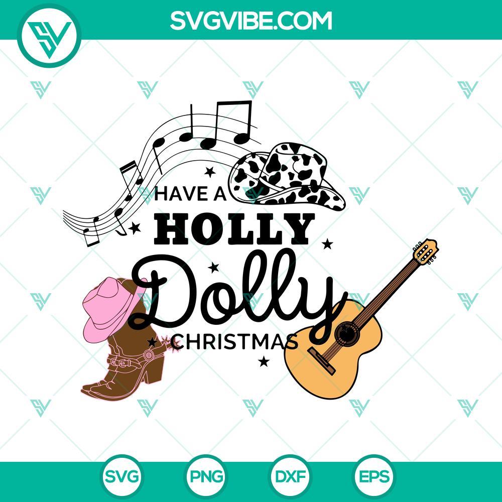 have a holly dolly christmas svg png vector clipart 1 mockup