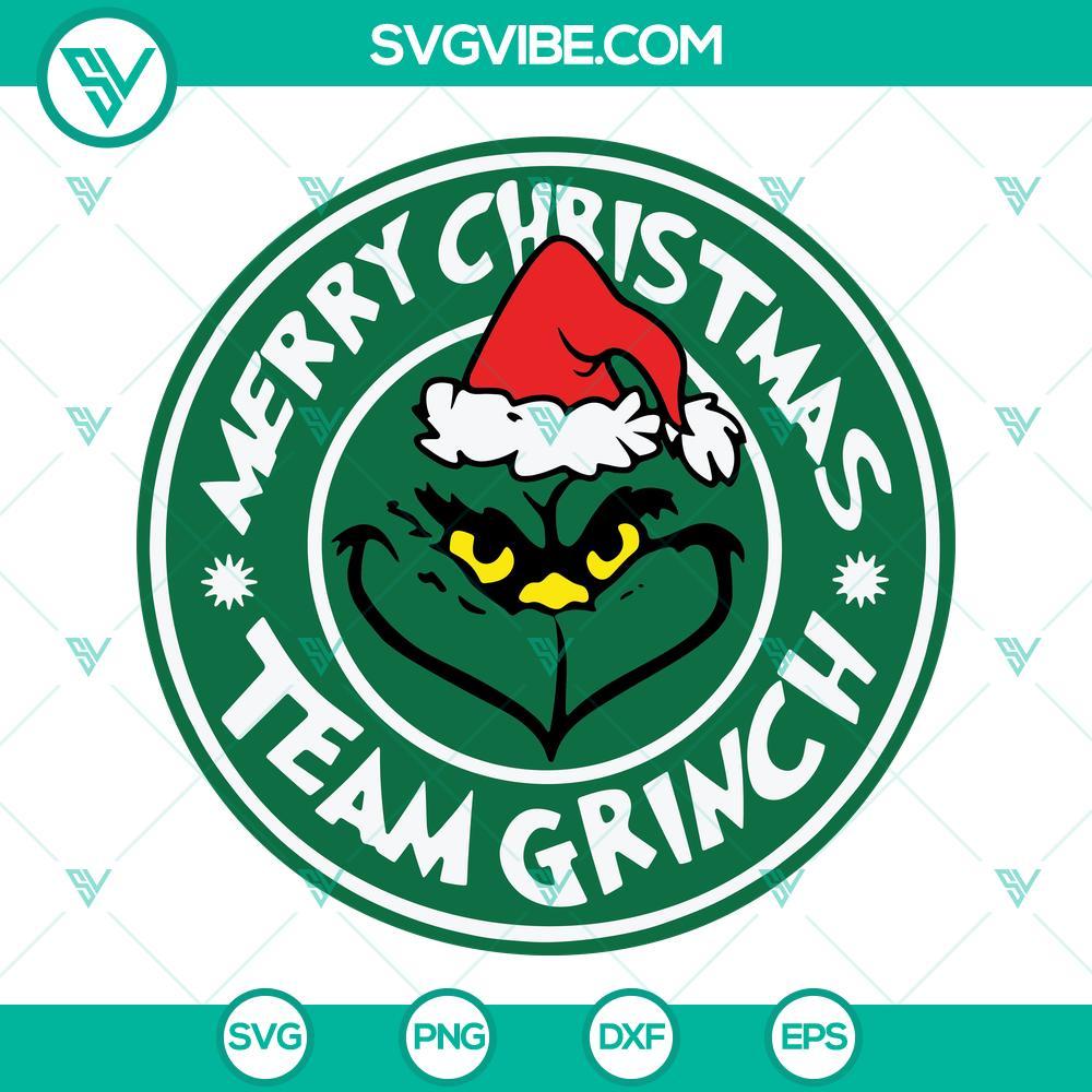 merry christmas team grinch svg png dxf eps cricut silhouette vector clipart 4 mockup