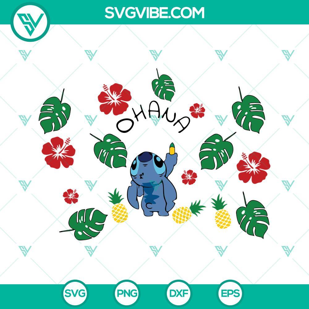 stitch starbucks cup svg lilo and stitch ohana full wrap starbucks cup svg png dxf eps cricut 6 mockup