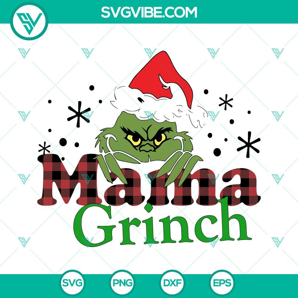 mama grinch svg mama christmas svg christmas family svg png dxf eps cut files 6 mockup