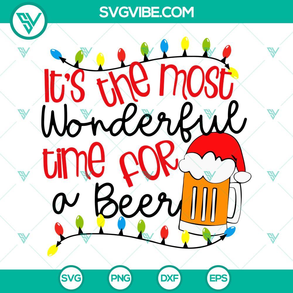 it s the most wonderful time for a beer svg png dxf eps cricut silhouette 10 mockup