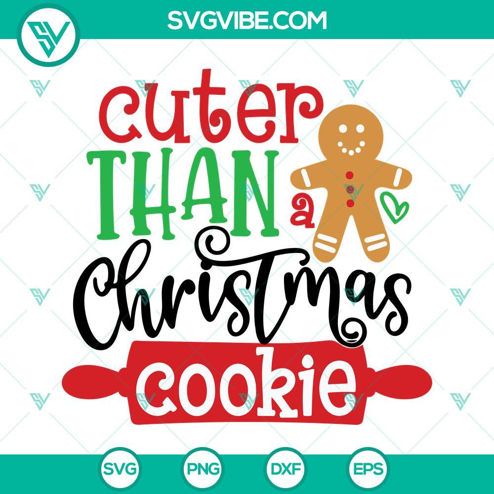 cuter than christmas cookie svg png dxf eps cut files for cricut silhouette 10 mockup