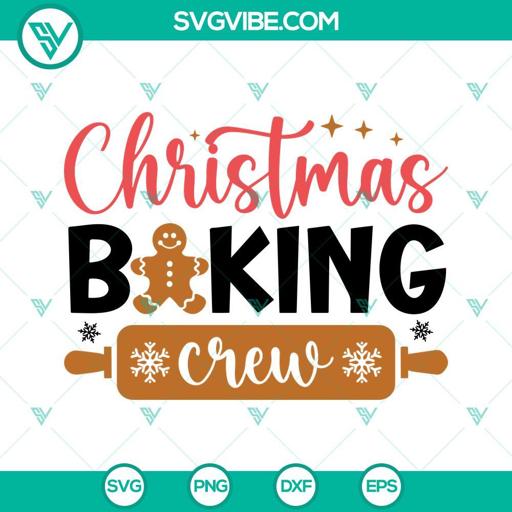 christmas baking crew svg png dxf eps cut files for cricut silhouette 2 mockup