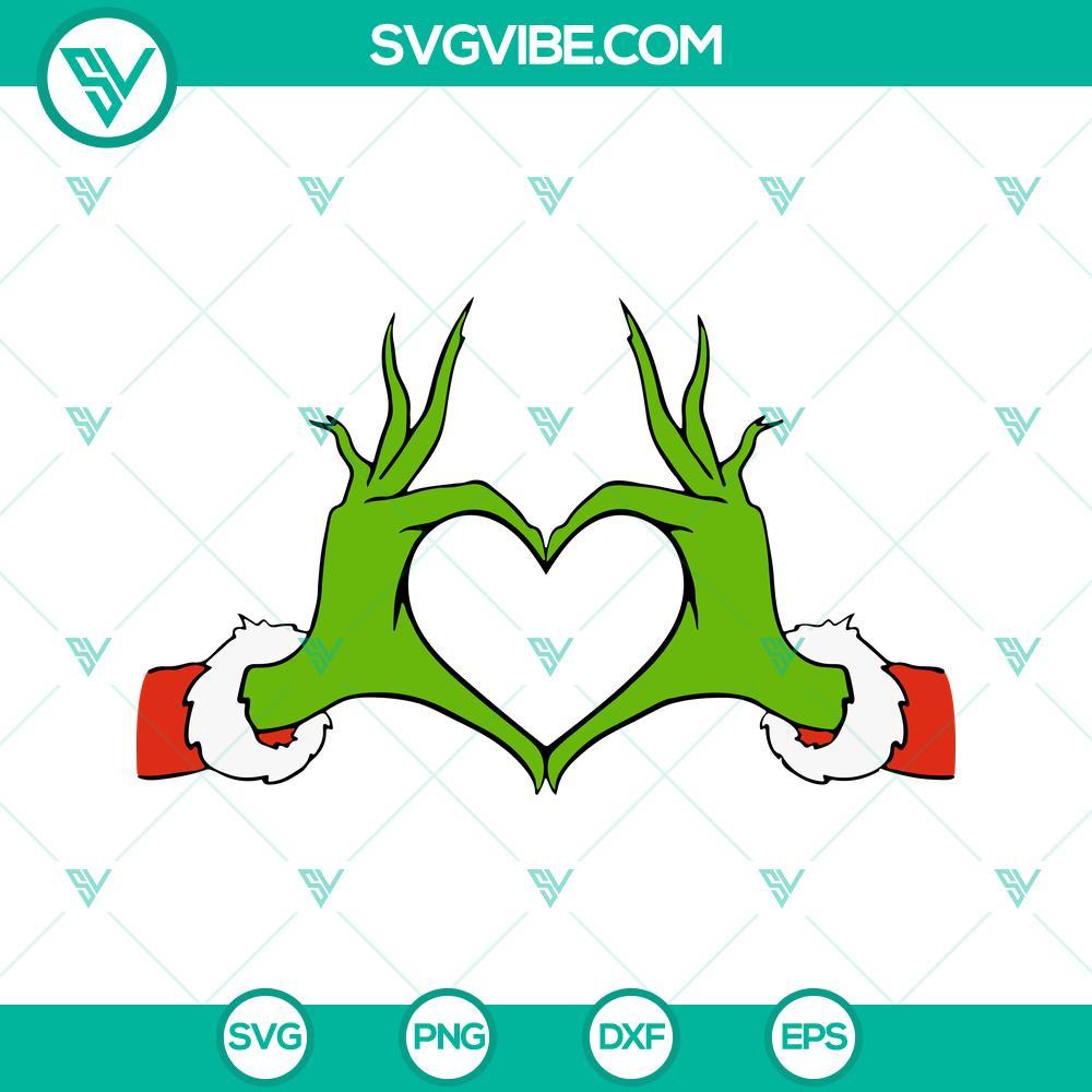 grinch heart hands svg grinch hand svg cricut file vector file 9 mockup