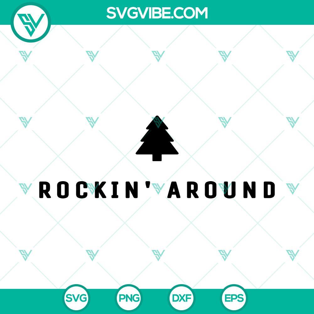 rockin around christmas tree svg png dxf eps cut files 7 mockup