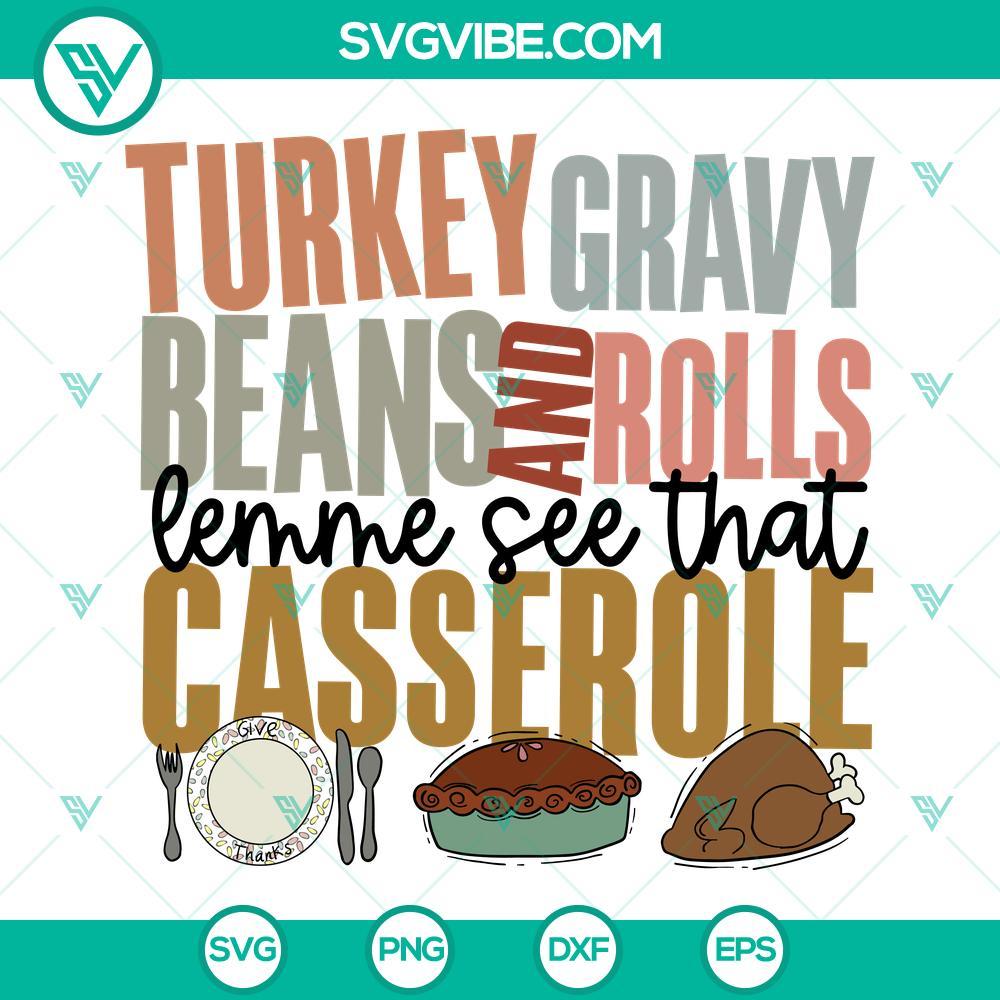 turkey gravy beans and rolls svg thanksgiving svg digital download 8 mockup