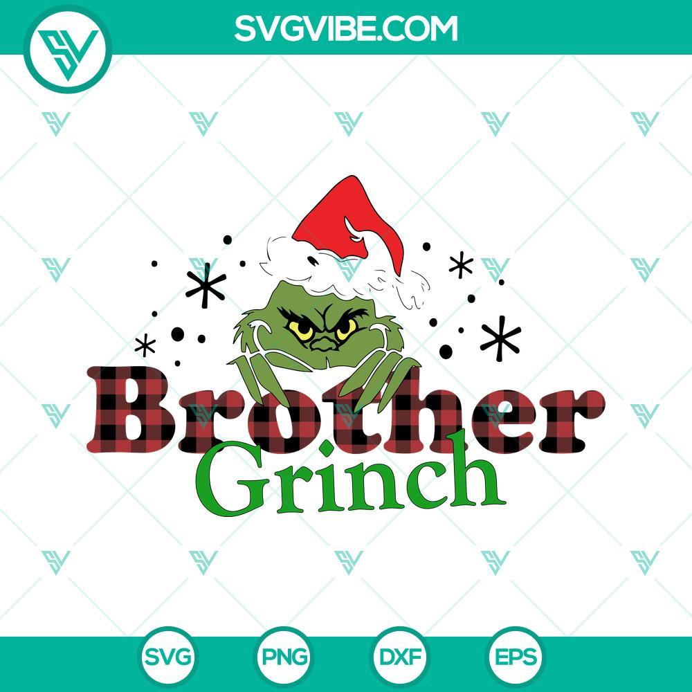 brother grinch svg brother christmas svg christmas family svg png dxf eps cut files 5 mockup