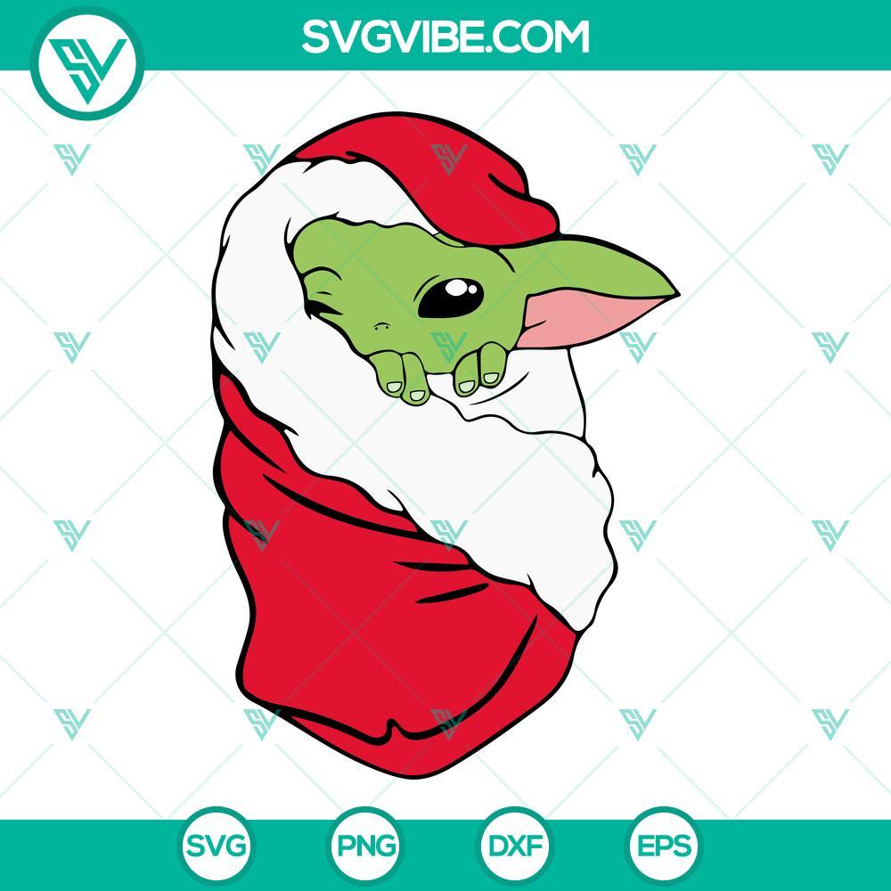 baby yoda christmas svg bundle baby yoda santa claus svg christmas svg png dxf eps 1 mockup