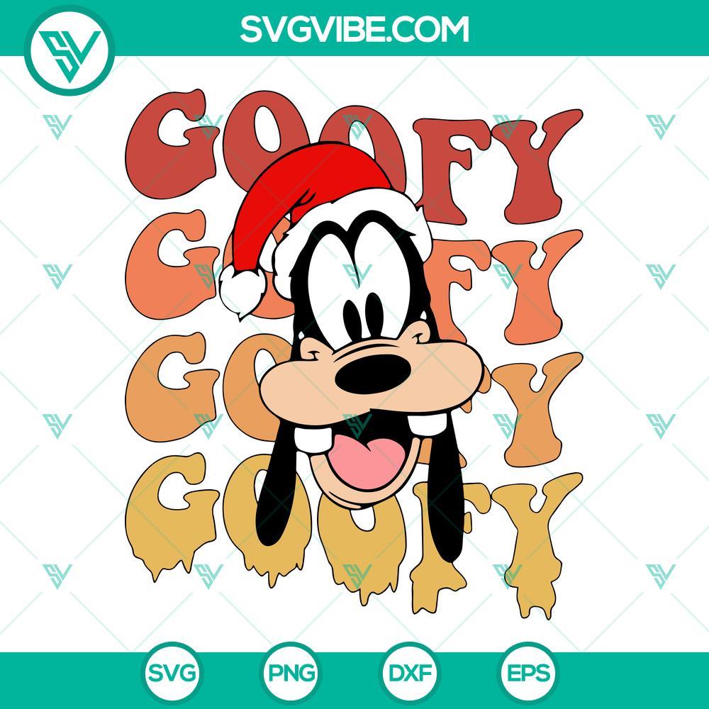 christmas goofy face santa hat svg disney merry christmas svg png dxf eps cut files 5 mockup