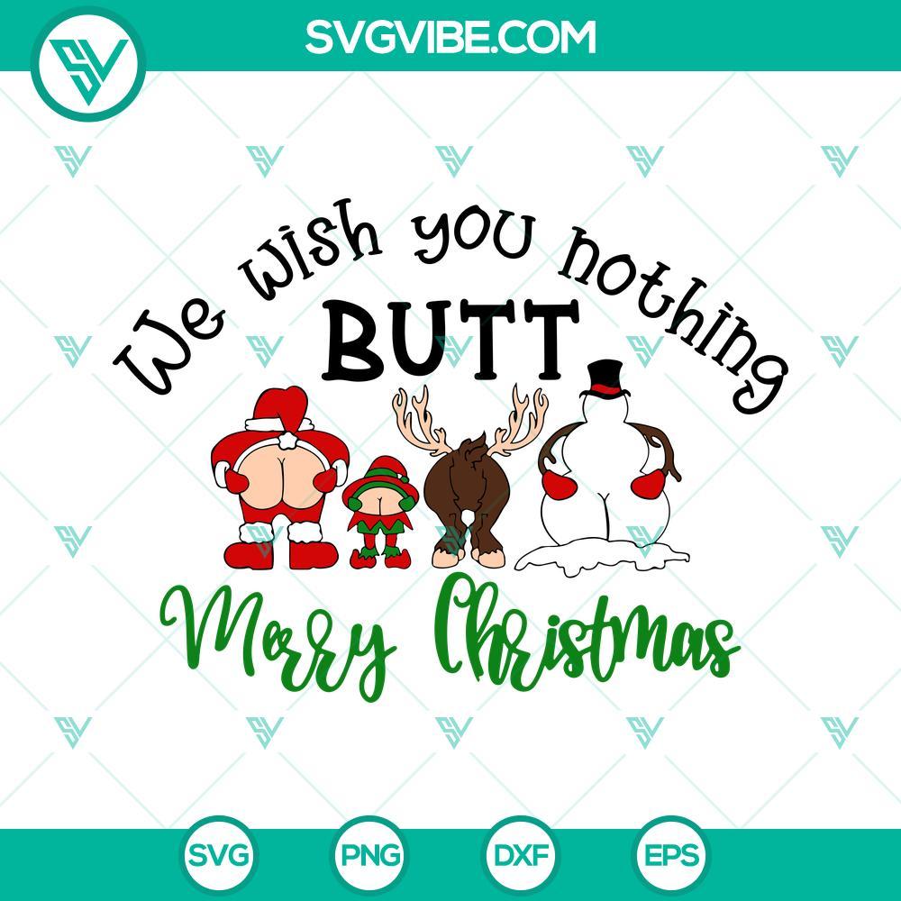 we wish you nothing butt merry christmas svg christmas toilet paper svg cut files 1 mockup