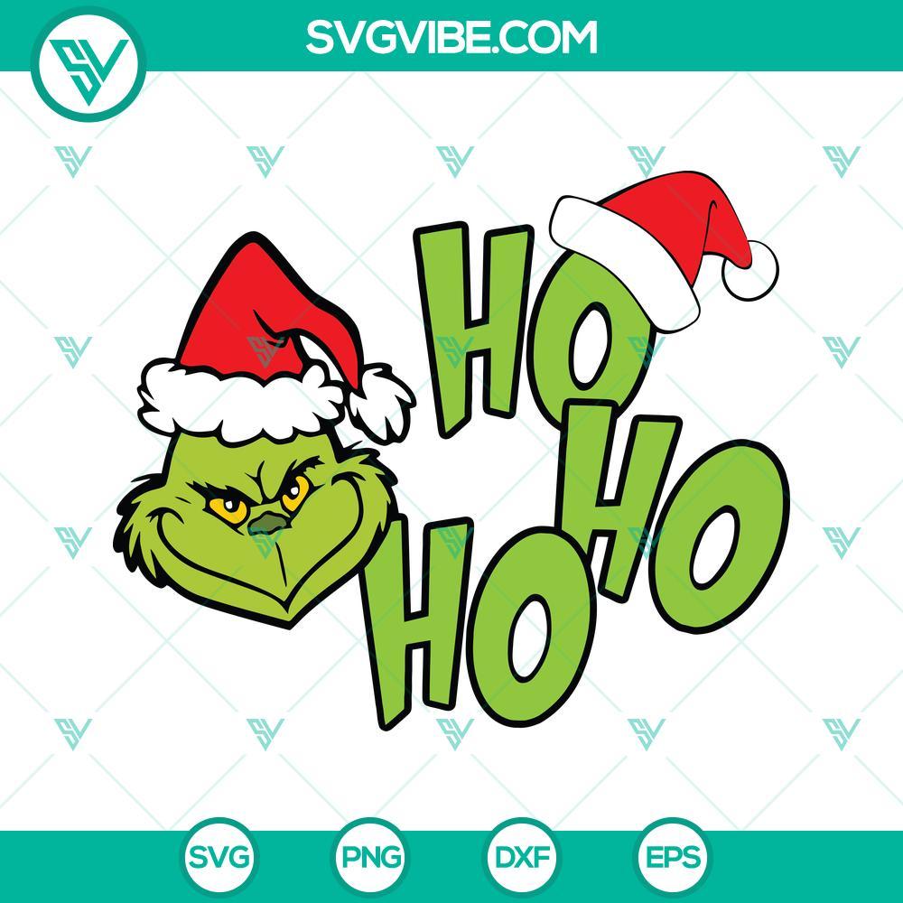 grinch ho ho ho svg png dxf eps cricut silhouette 8 mockup