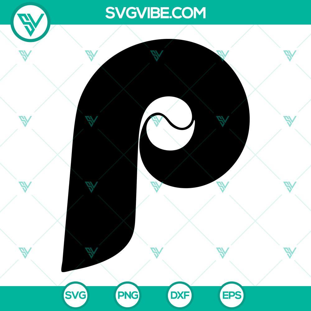 phillies p svg png dxf eps cricut vector clipart 7 mockup