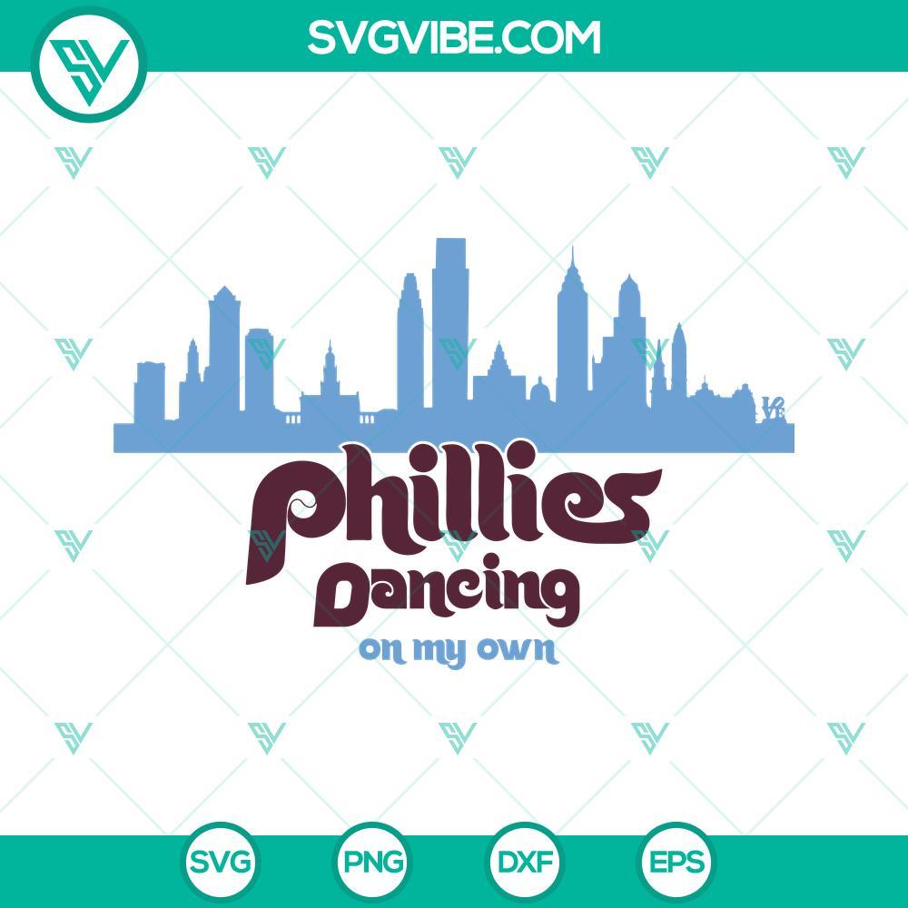 phillies dancing on my own svg phillies baseball world series 2022 svg png dxf eps cricut 3 mockup