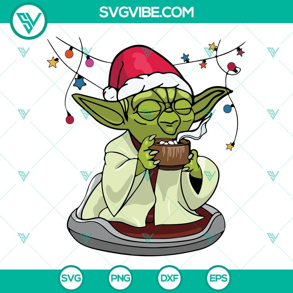 yoda santa hat christmas svg star wars christmas svg yoda star wars svg 10 mockup