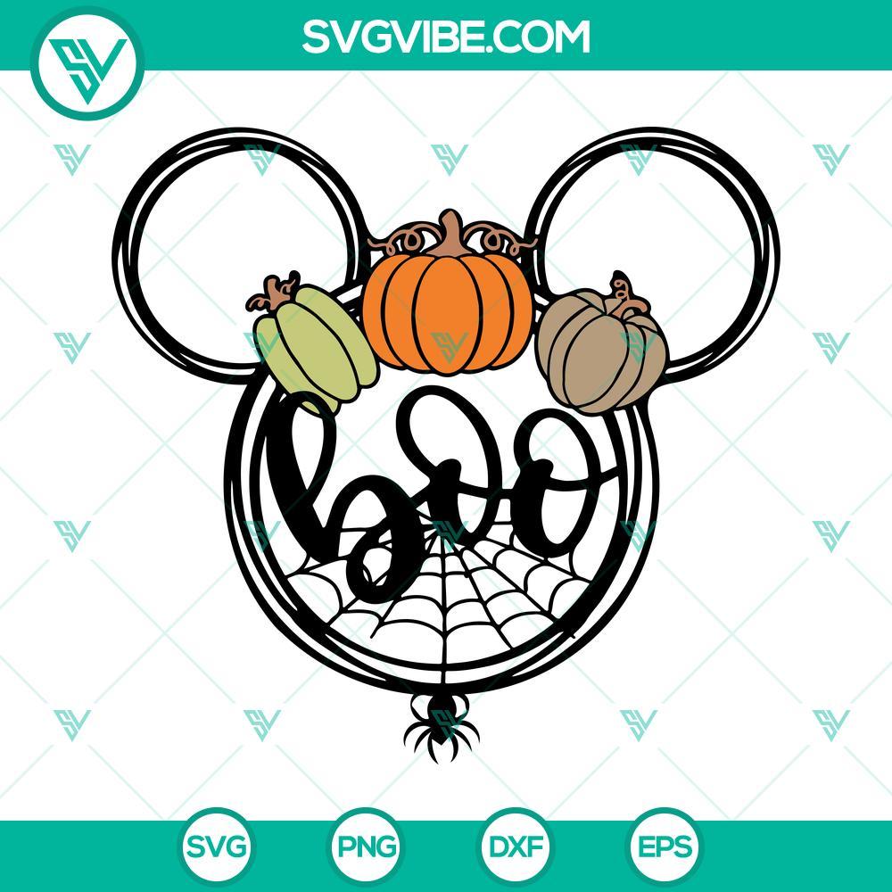 mickey head pumpkin halloween svg disney boo halloween svg png dxf eps files 8 mockup