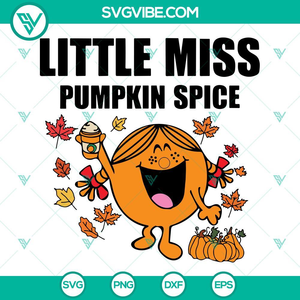 little miss pumpkin spice svg little miss svg pumpkin halloween svg pumpkin spice svg png dxf eps files 8 mockup