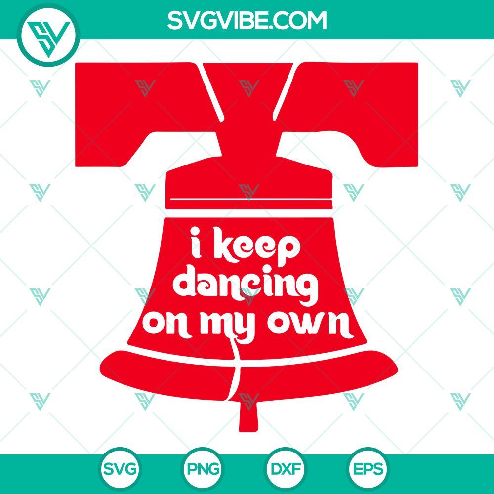 liberty bell dancing on my own phillies svg png dxf eps cut files for cricut silhouette 9 mockup