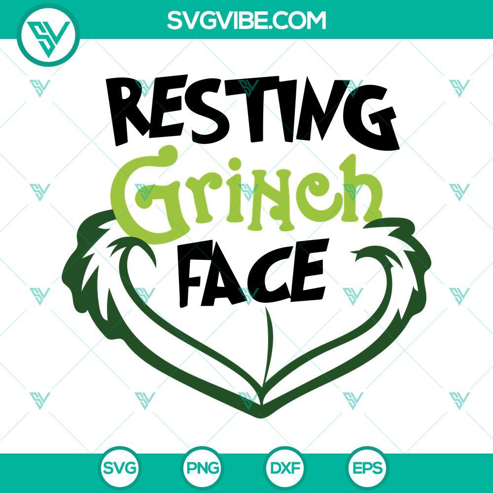 resting grinch face svg the grinch christmas svg grinch svg 1 mockup