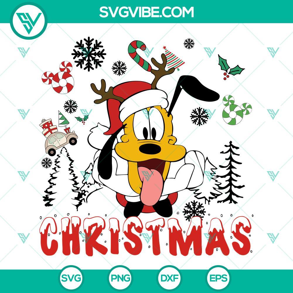 pluto christmas svg disney pluto christmas svg christmas pluto reindeer svg png dxf eps files 3 mockup