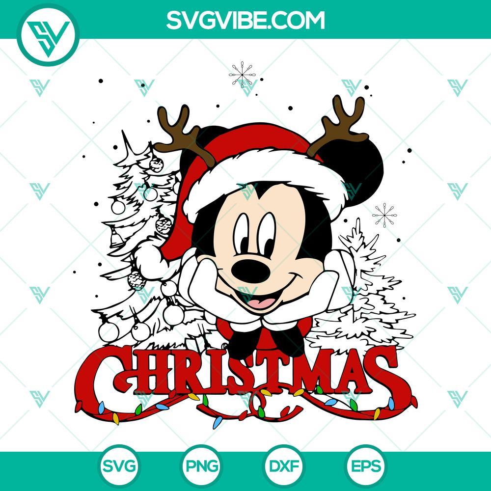 mickey mouse santa hat reindeer christmas svg christmas mickey disney svg mickey santa hat svg 1 mockup