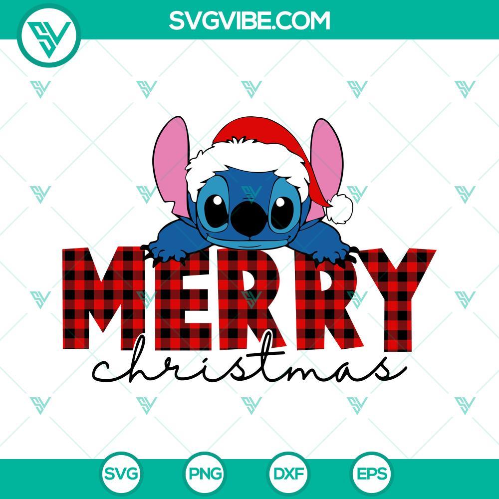 merry christmas stitch svg stitch santa hat merry christmas svg png dxf eps files 3 mockup