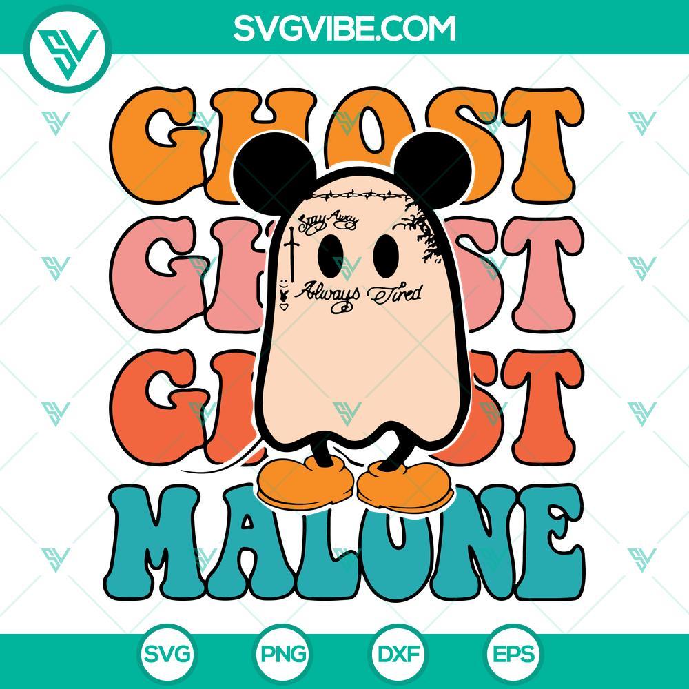 mickey ghost malone svg cute ghost mickey svg funny ghost halloween svg png dxf eps digital download 7 mockup