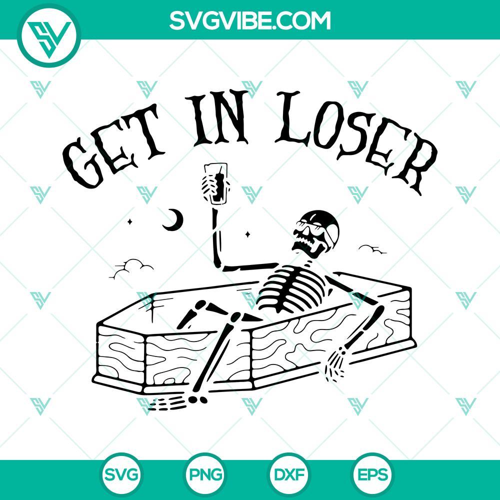 get in loser svg skeletons drink coffee svg skeletons halloween svg skeletons svg 3 mockup