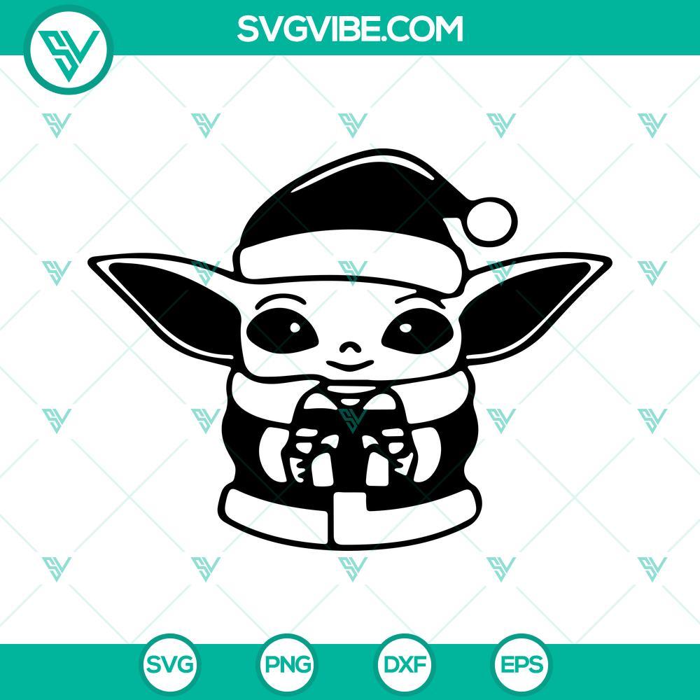 star wars christmas bundle svg baby yoda christmas svg png dxf eps cut files 10 mockup