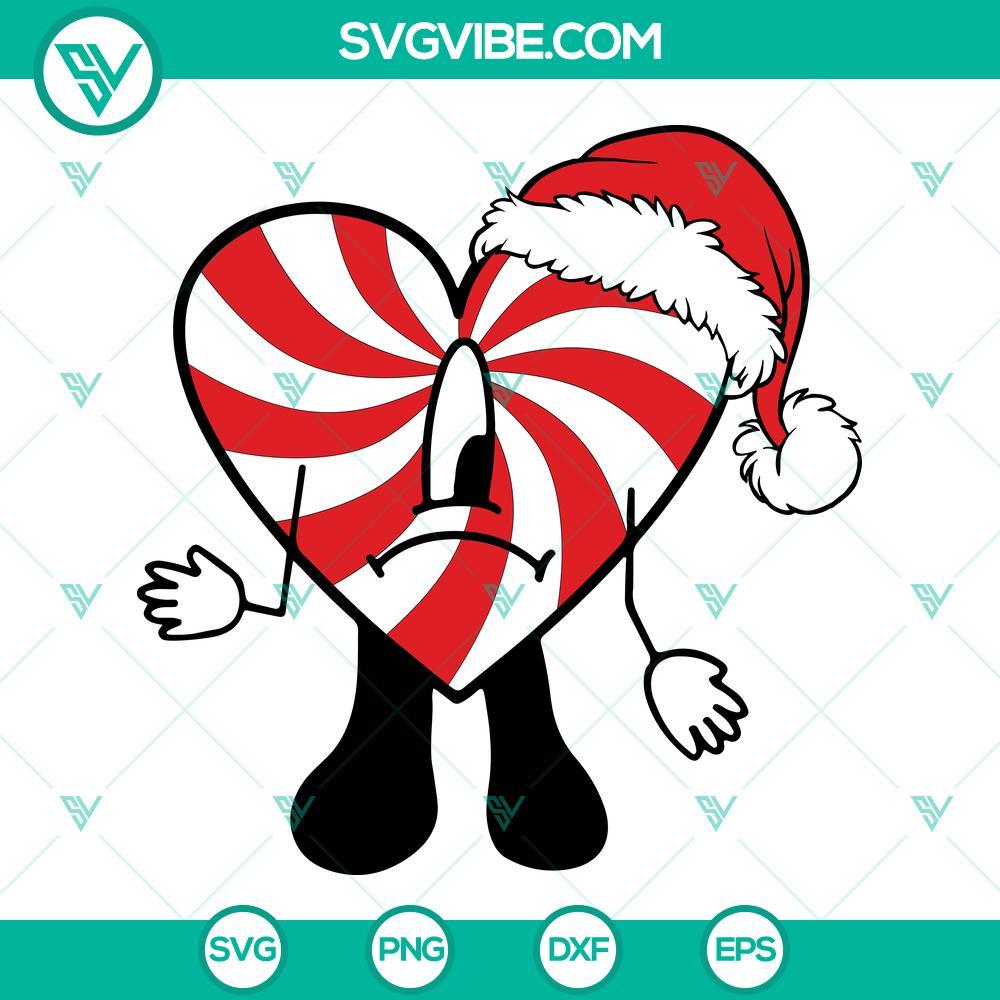 bad bunny candy christmas svg png dxf eps files 1 mockup