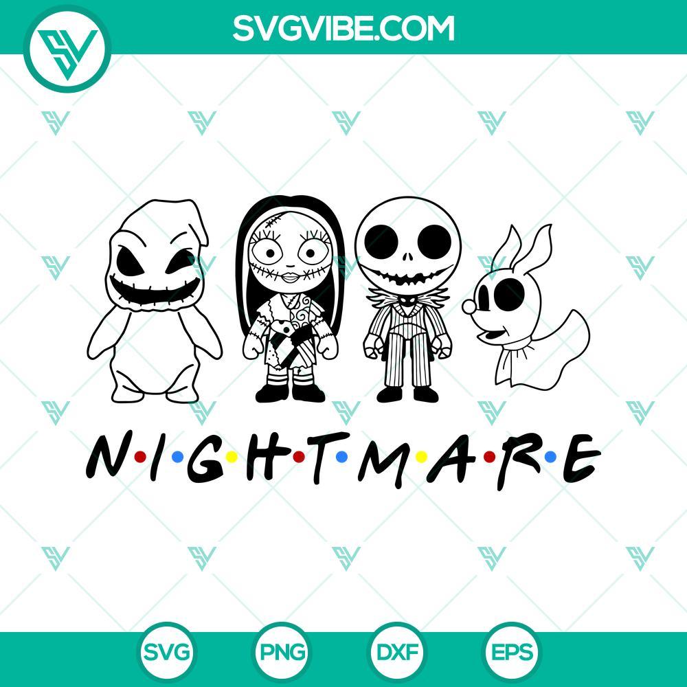 nightmare before christmas friends svg png dxf eps files 10 mockup