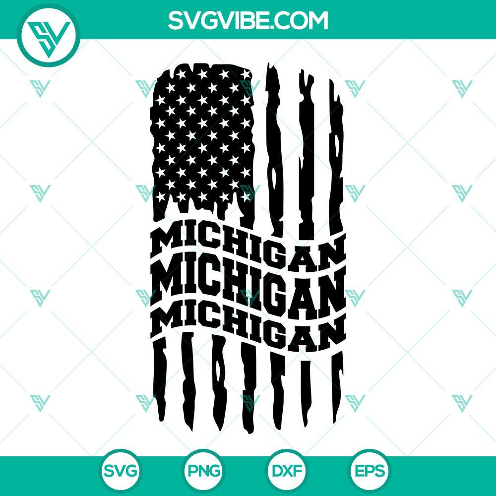 michigan wolverines american flag svg michigan football svg png dxf eps cut files 5 mockup