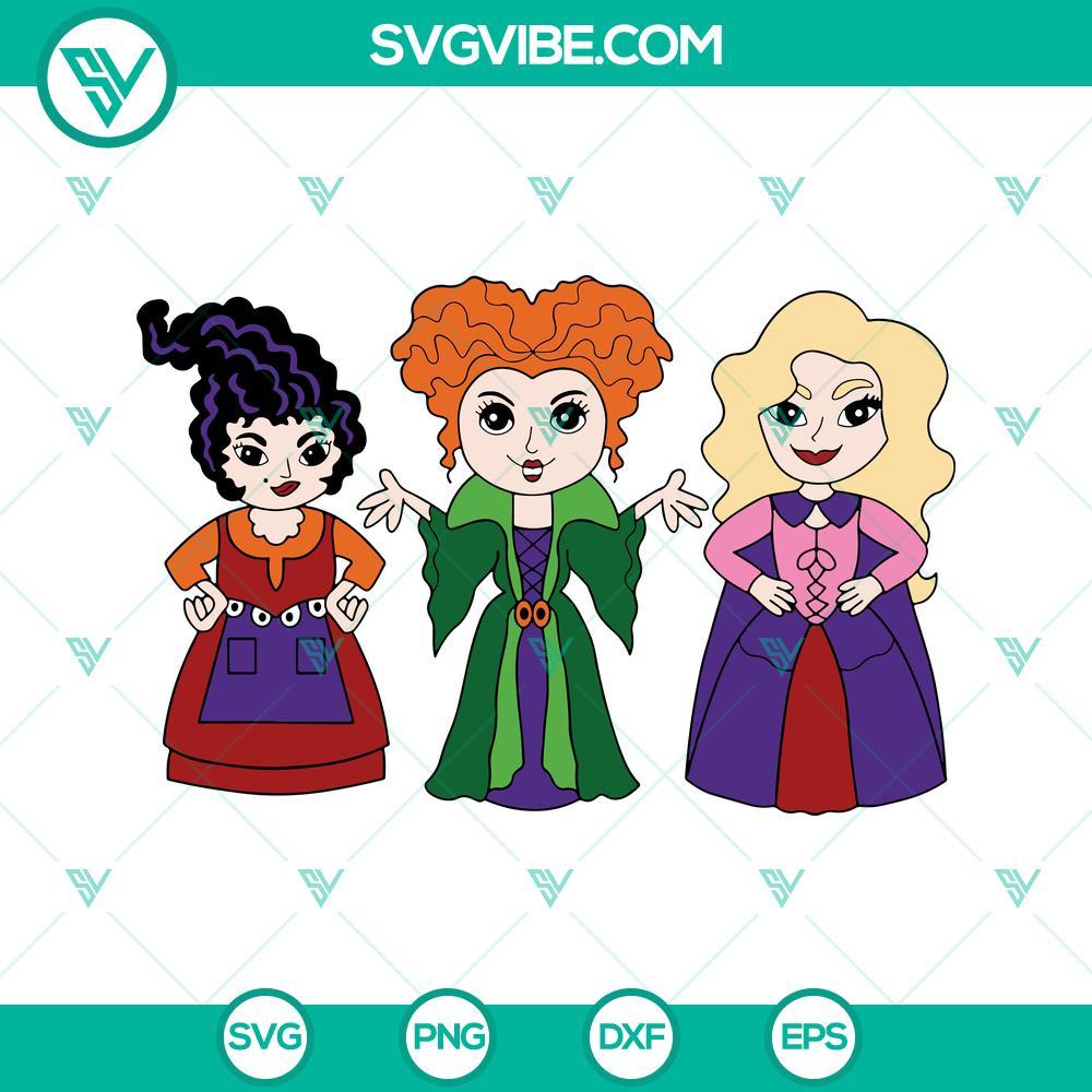 hocus pocus svg sanderson sisters svg png dxf eps cricut silhouette vector clipart 4 mockup