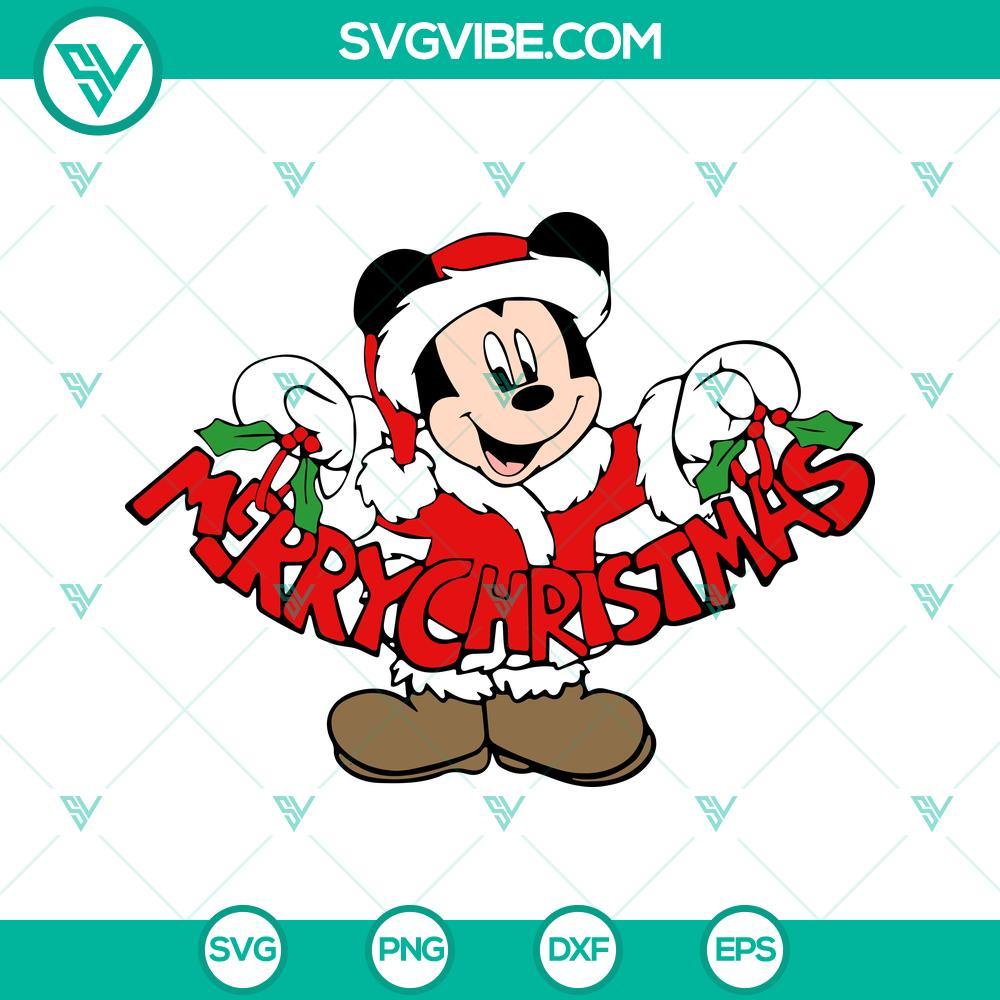 disney mickey mouse merry christmas svg png dxf eps cricut silhouette clipart 3 mockup