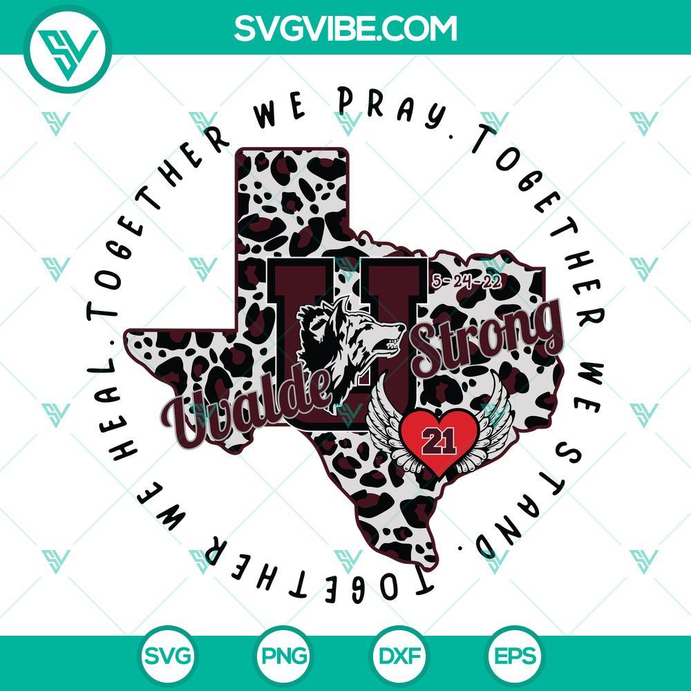 leopard uvalde strong svg pray for uvalde svg uvalde shirt svg png dxf eps cut files for cricut silhouette 5 mockup