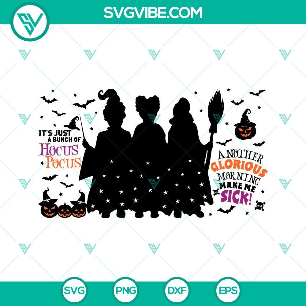 another glorious morning makes me sick libbey can glass 16 oz svg halloween hocus pocus can glass svg png dxf eps 9 mockup