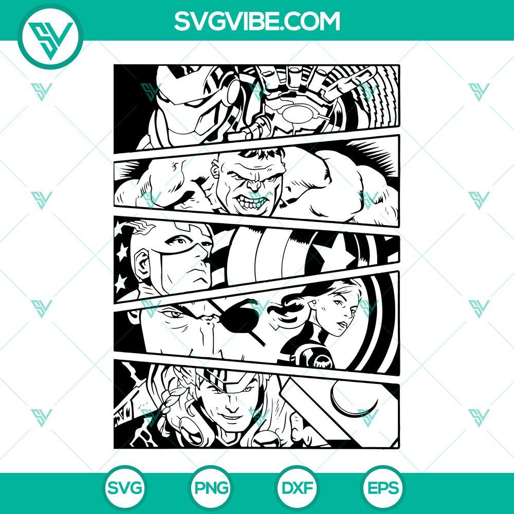 the avengers svg png dxf eps cut files for cricut silhouette 1 mockup