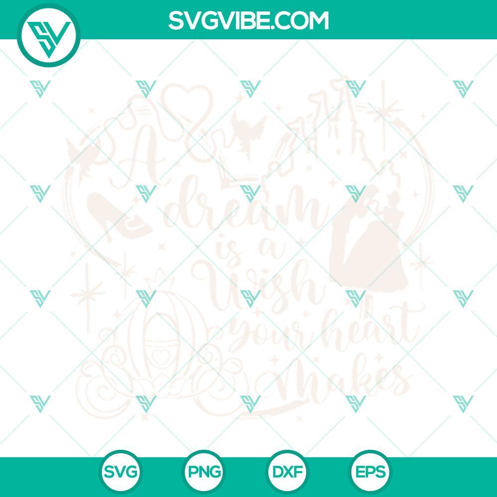 a dream is a wish your heart makes svg glass slipper svg slipper princess svg magical castle svg mouse ears svg 3 mockup