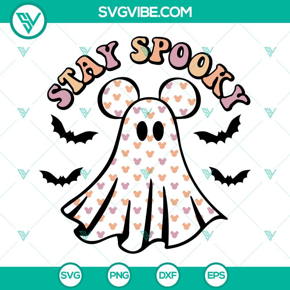 stay spooky ghost with ears svg cute mickey ghost svg spooky halloween svg 7 mockup