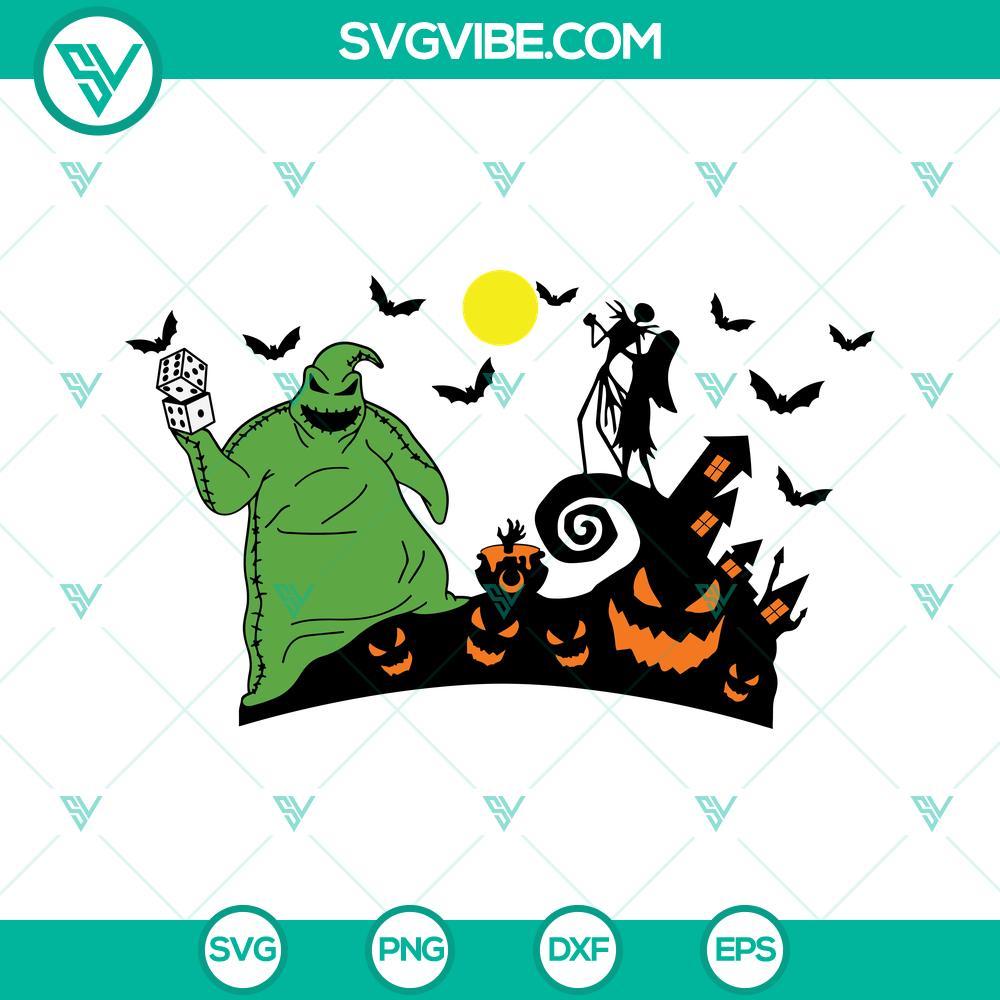 nightmare before christmas starbucks cup svg oogie boogie jack skellington and sally full wrap starbucks 24 oz cold cup svg png dxf eps 5 mockup