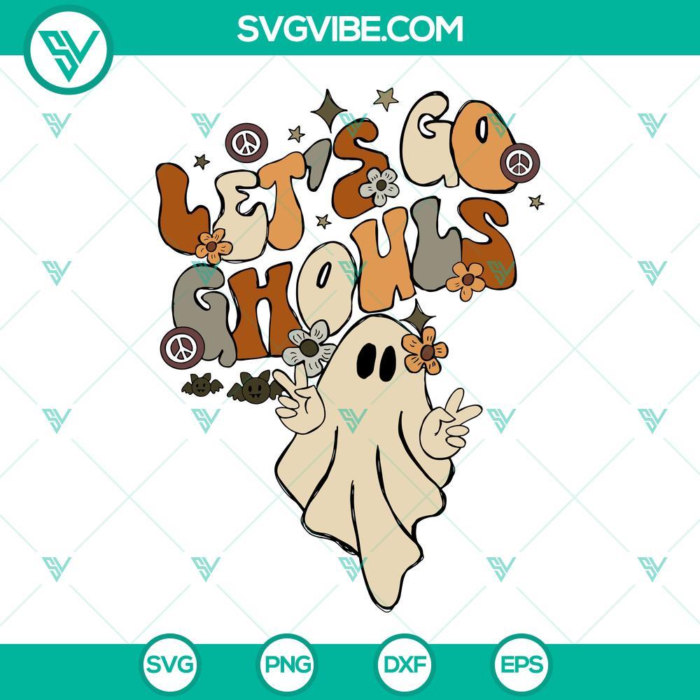 let s go ghouls svg png funny ghost fall halloween svg png dxf eps cut files 8 mockup