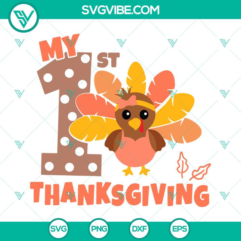 my 1st thanksgiving svg girls thanksgiving svg baby fall thanksgiving svg files for cricut 5 mockup