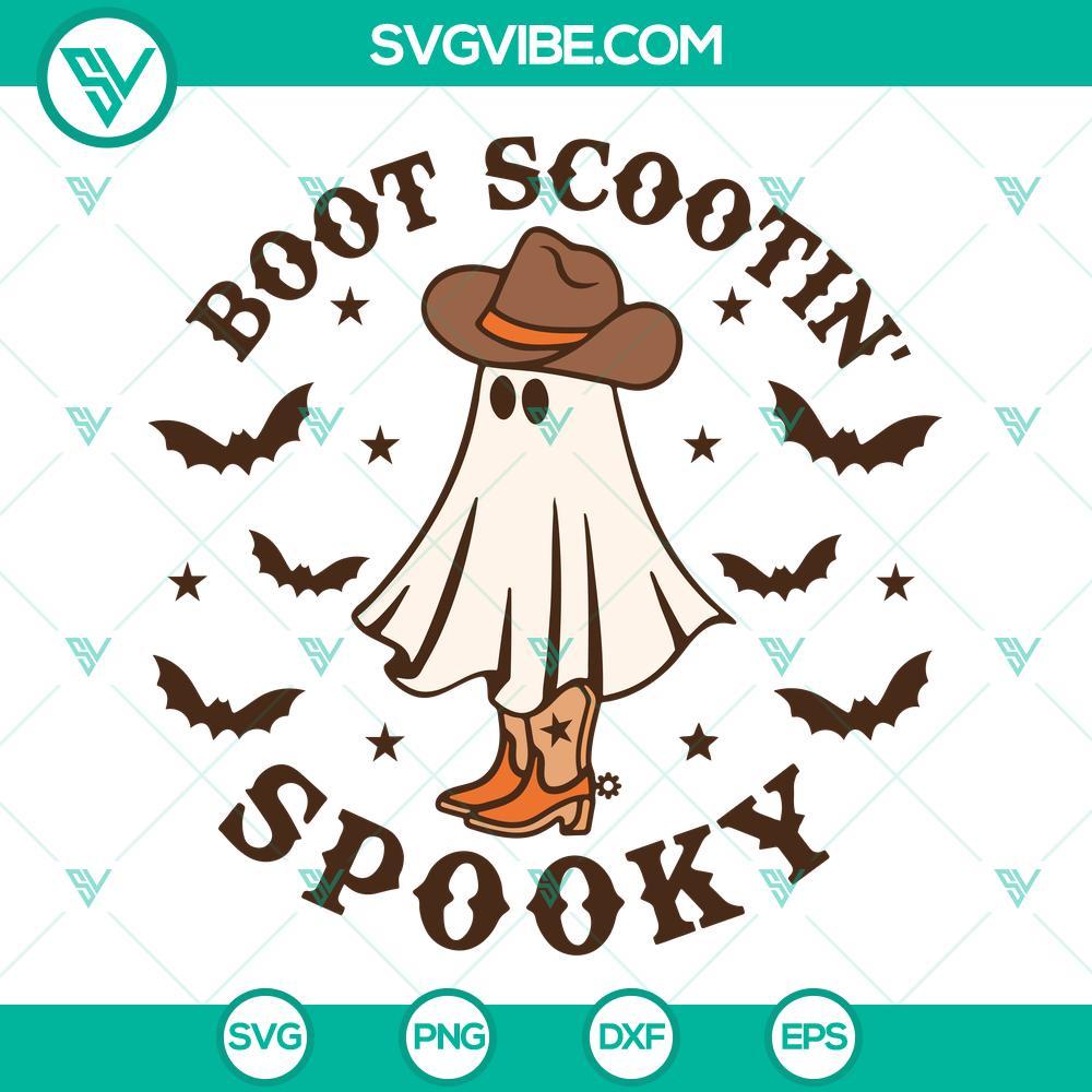 boot scootin spooky western ghost svg halloween cowboy ghost svg western halloween svg 8 mockup