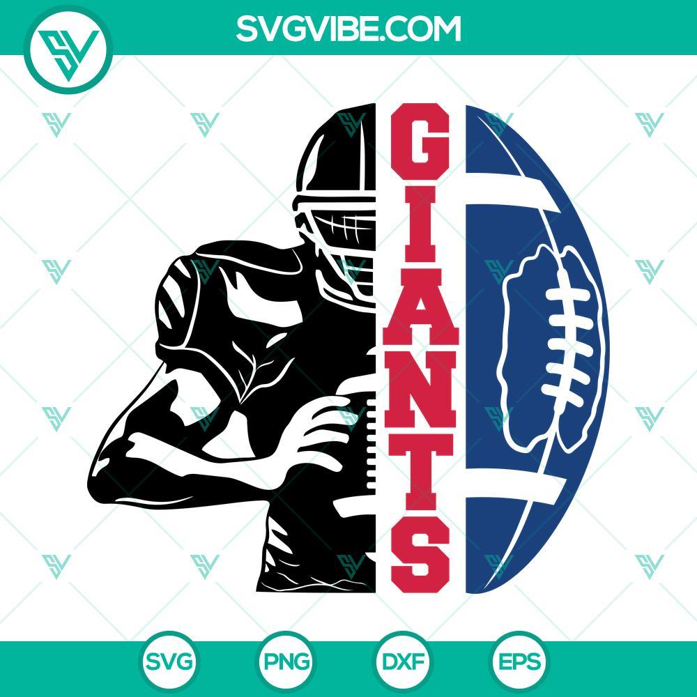 giants football half player svg new york giants svg giants team svg half football half player svg football season svg 4 mockup