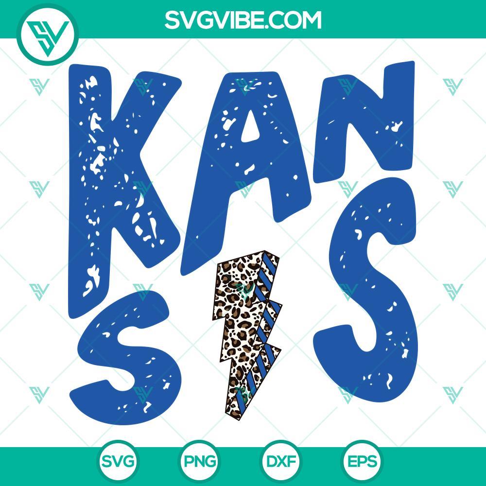 kansas leopard lightning bolt svg png dxf eps cut files for cricut silhouette 10 mockup