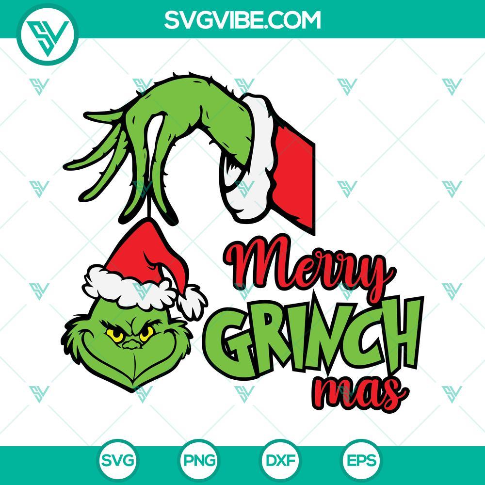 merry grinchmas svg grinch svg grinch in hand svg grinch face svg grinch hand svg 8 mockup