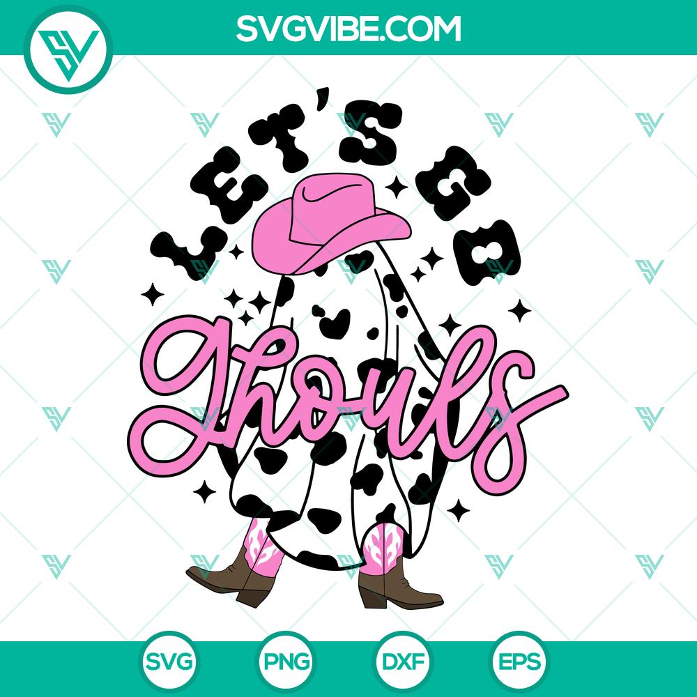 western ghost svg lets go ghouls svg halloween cowgirl svg 2 mockup