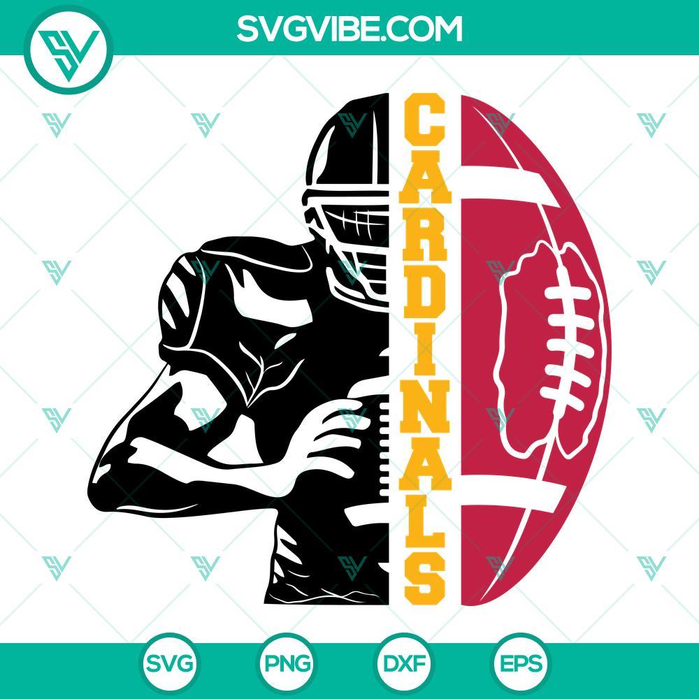 cardinals football half player svg cardinals team svg half football half player svg football season svg 3 mockup