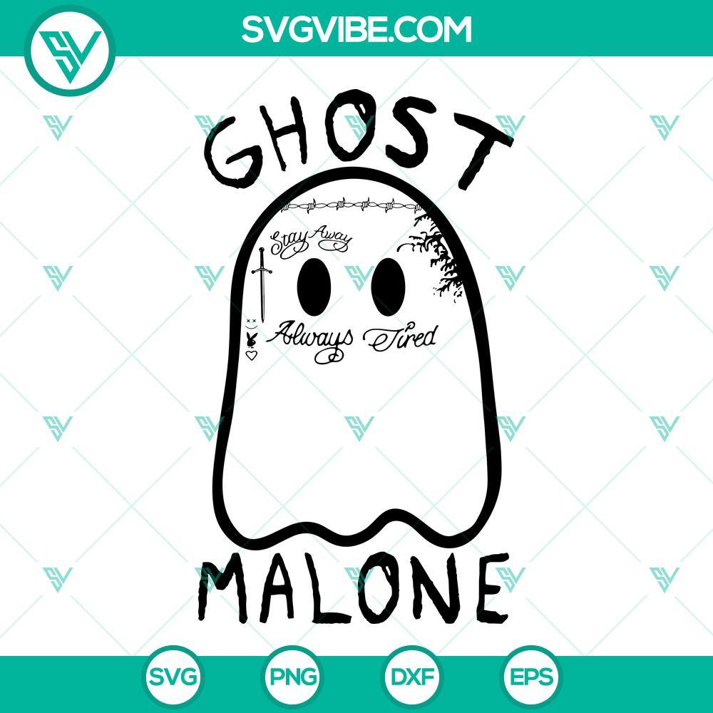 ghost malone svg post malone ghost svg funny music halloween svg 1 mockup