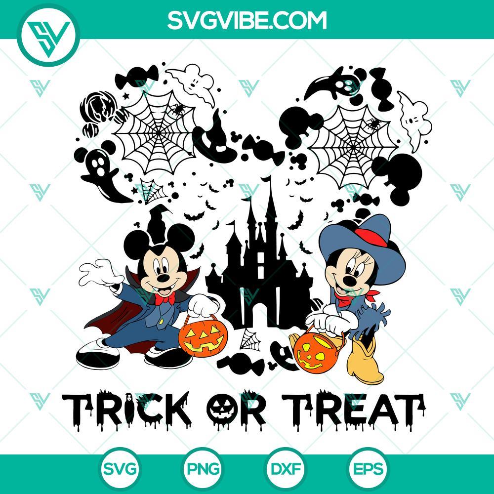 disney trick or treat svg happy halloween svg mickey minnie witch halloween svg 8 mockup